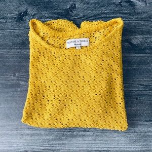 Madewell Texture & Thread Flutter Top (Yellow)